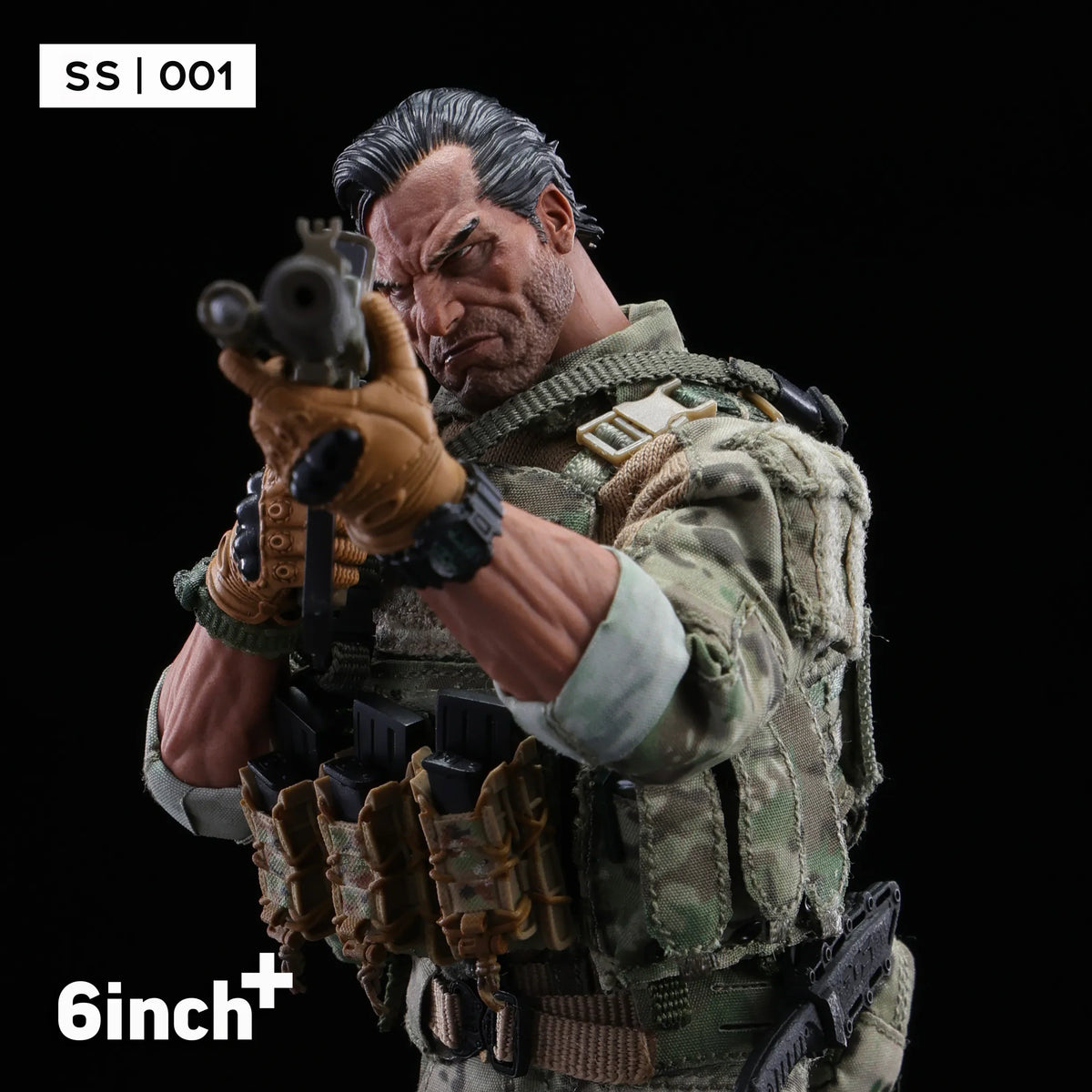 (Pre-Order) 6 Inch+ 1/12 The Sanctioner Action Figure (SS001) + KIT Pack (OL-010)