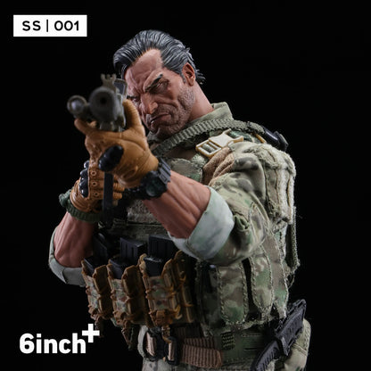 (Pre-Order) 6 Inch+ 1/12 The Sanctioner Action Figure (SS001) + KIT Pack (OL-010)