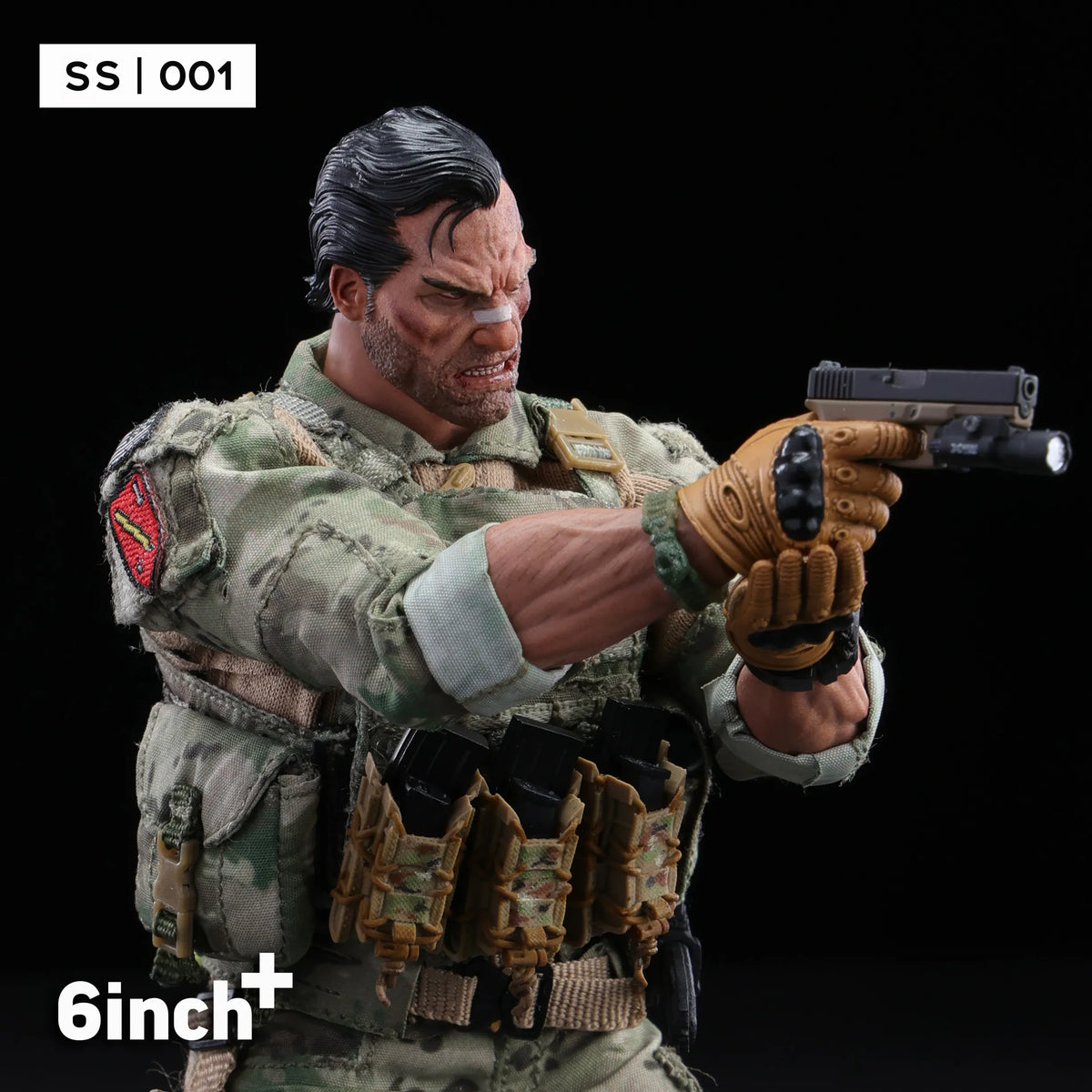 (Pre-Order) 6 Inch+ 1/12 The Sanctioner Action Figure (SS001) + KIT Pack (OL-010)