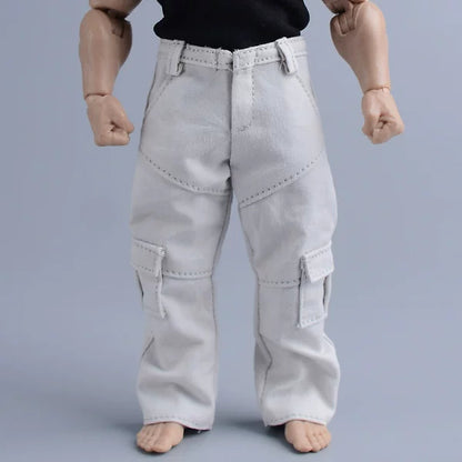 Custom 1/12 Clothing Accessories Pants for 1/12 Scale Strong Body