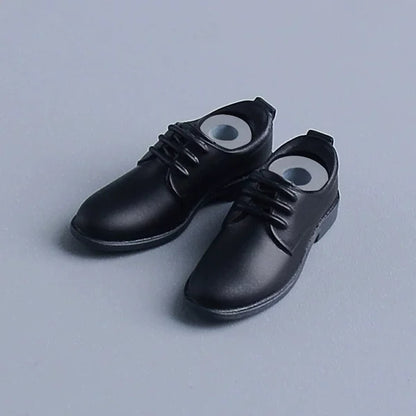 Custom 1/12 Clothing Accessories Leather Shoes for 1/12 Scale Action Figure