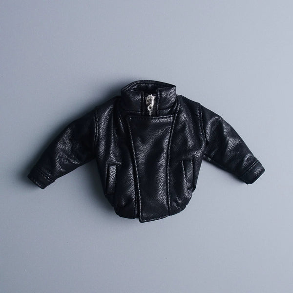 Custom 1/12 Clothing Accessories Leather Jacket for 1/12 Scale Action Figure