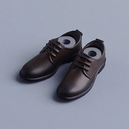 Custom 1/12 Clothing Accessories Leather Shoes for 1/12 Scale Action Figure