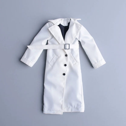Custom 1/12 Clothing Accessories Trench Coat for 1/12 Scale Action Figure