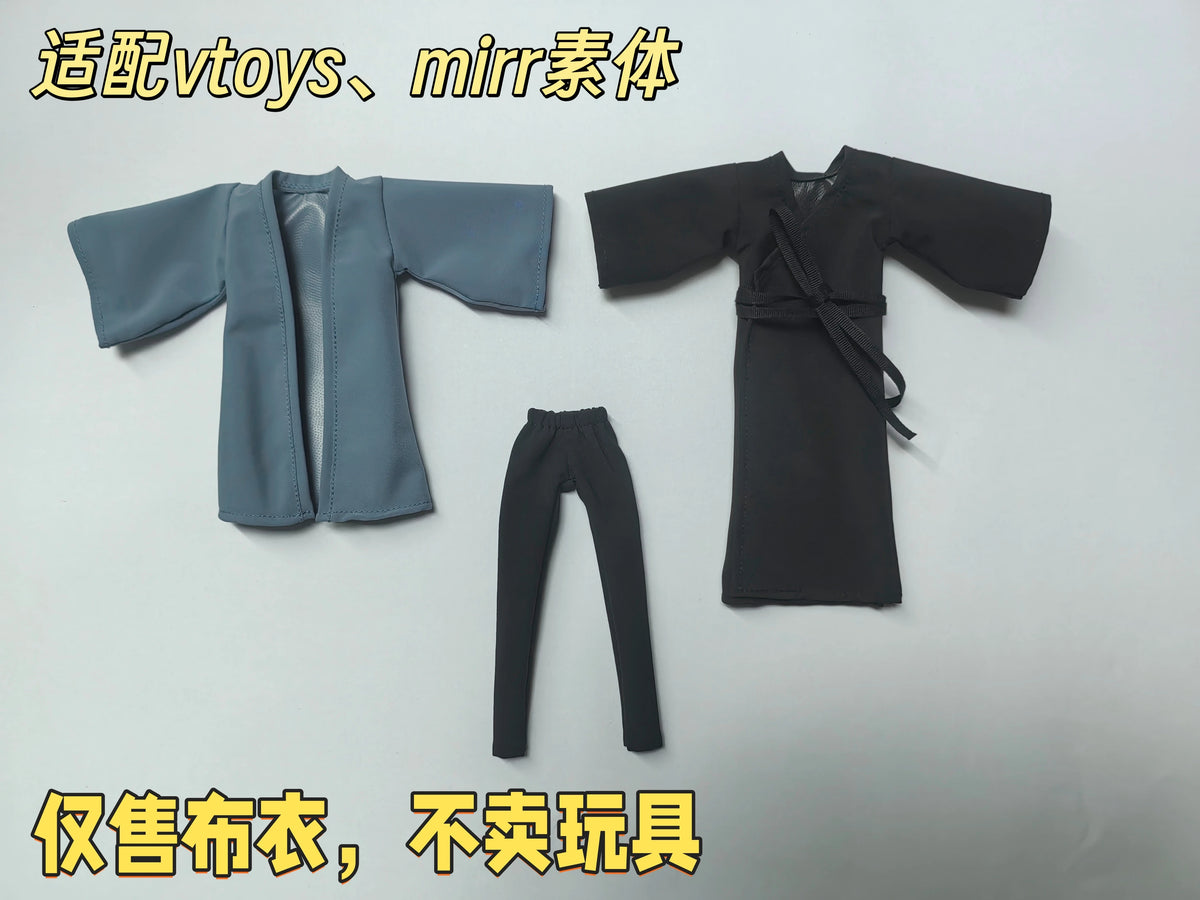 Custom 1/12 Haori Clothing for Jujutsu Kaisen Toji Fushiguro (Romankey / VToys Body)