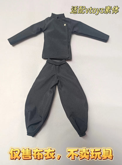 Custom 1/12 Jujutsu High Uniform Clothing for Jujutsu Kaisen Suguru Geto (Romankey / VToys Body)