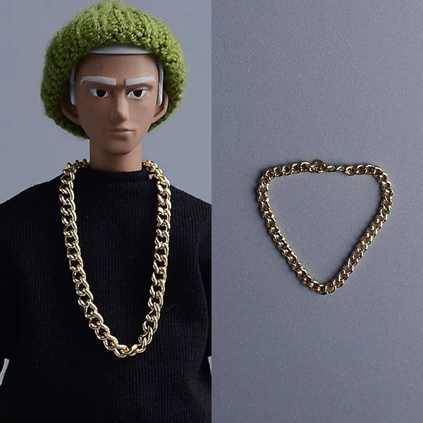 Custom 1/12 Clothing Accessories Chain Necklace for 1/12 scale action figures