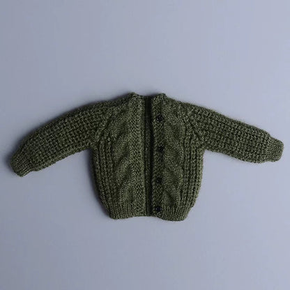 Custom 1/12 Clothing Accessories Knitted Cardigan for 1/12 scale action figures