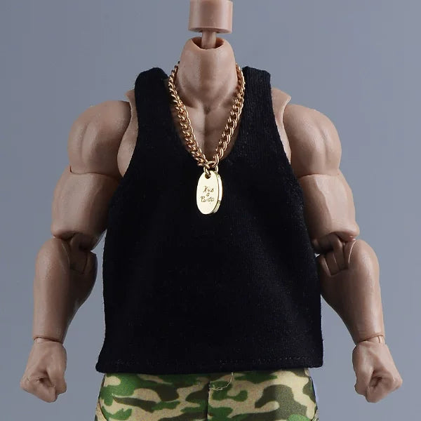 Custom 1/12 Clothing Accessories Tank Top for 1/12 Scale Strong Body