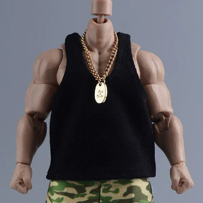 Custom 1/12 Clothing Accessories Tank Top for 1/12 Scale Strong Body