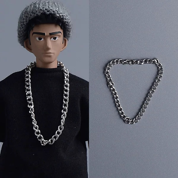 Custom 1/12 Clothing Accessories Chain Necklace for 1/12 scale action figures