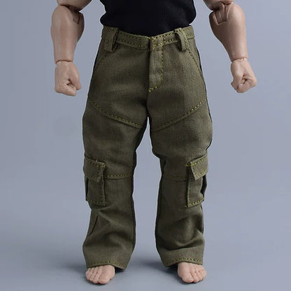 Custom 1/12 Clothing Accessories Pants for 1/12 Scale Strong Body
