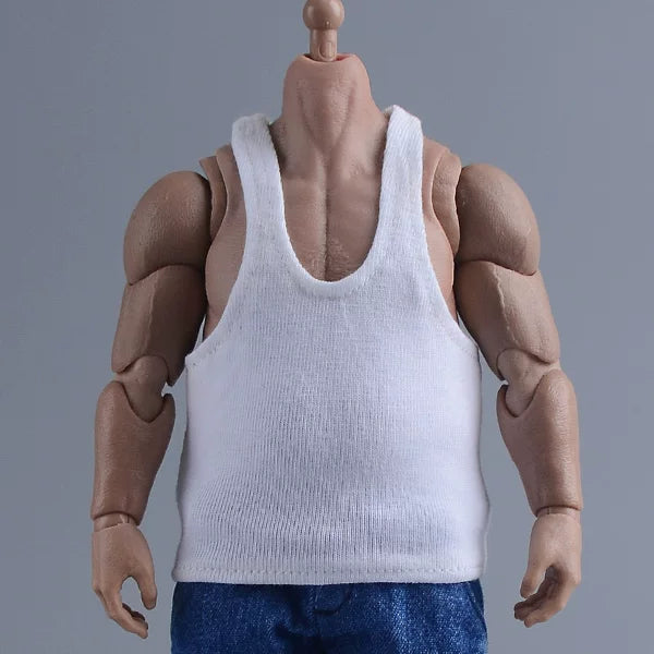Custom 1/12 Clothing Accessories Tank Top for 1/12 Scale Strong Body
