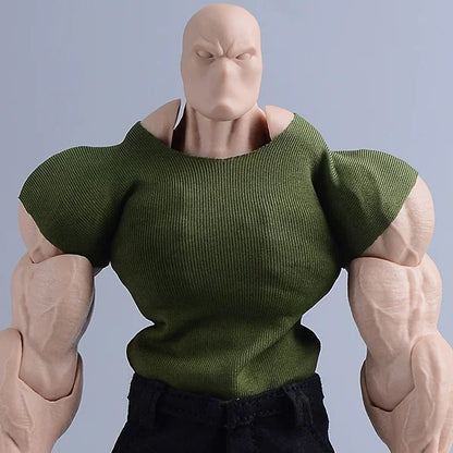 Custom 1/12 Clothing Accessories Slim Fit Top for 1/12 Scale Strong Body