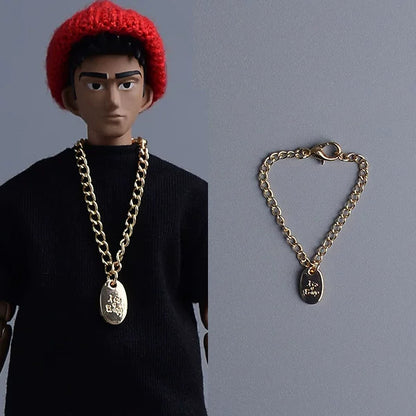 Custom 1/12 Clothing Accessories Chain Necklace for 1/12 scale action figures