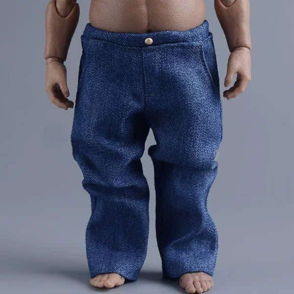 Custom 1/12 Clothing Accessories Jeans for 1/12 Scale Strong Body
