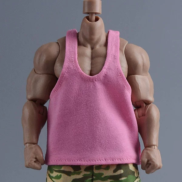 Custom 1/12 Clothing Accessories Tank Top for 1/12 Scale Strong Body