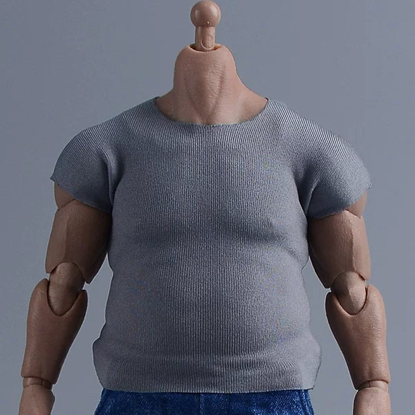 Custom 1/12 Clothing Accessories Slim Fit Top for 1/12 Scale Strong Body