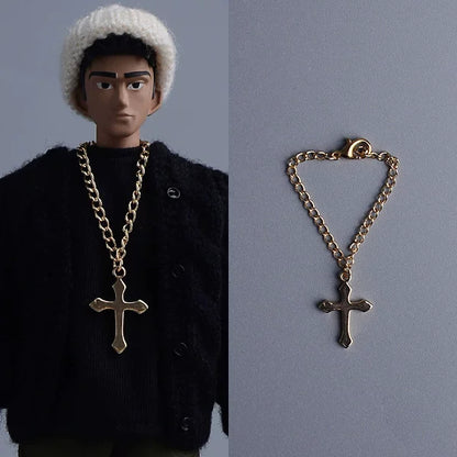 Custom 1/12 Clothing Accessories Chain Necklace for 1/12 scale action figures