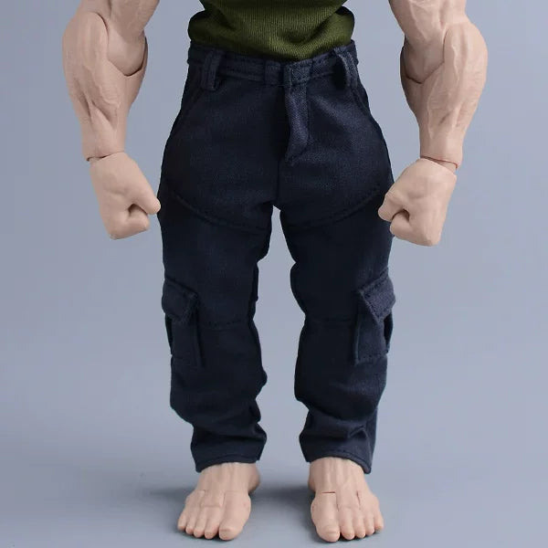 Custom 1/12 Clothing Accessories Pants for 1/12 Scale Strong Body