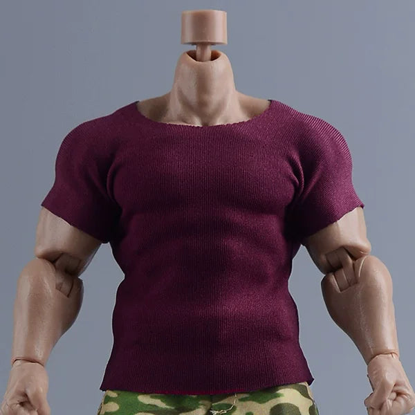 Custom 1/12 Clothing Accessories Slim Fit Top for 1/12 Scale Strong Body