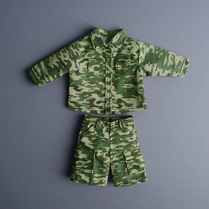 Custom 1/12 Clothing Accessories Military Uniform for 1/12 Scale Strong Body