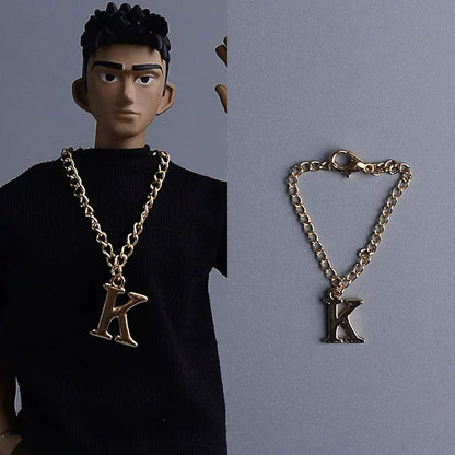 Custom 1/12 Clothing Accessories Chain Necklace for 1/12 scale action figures