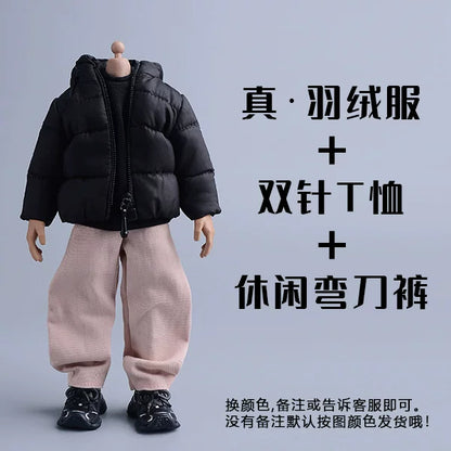Custom 1/12 Clothing Accessories Pants for 1/12 Scale Action Figure