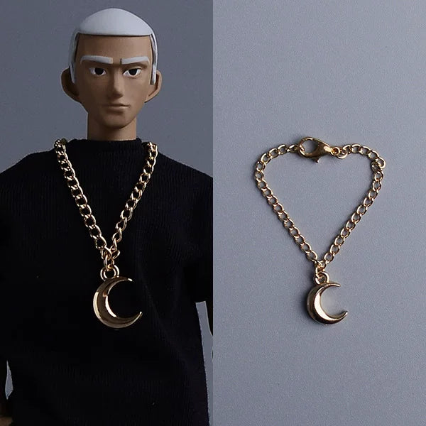 Custom 1/12 Clothing Accessories Chain Necklace for 1/12 scale action figures