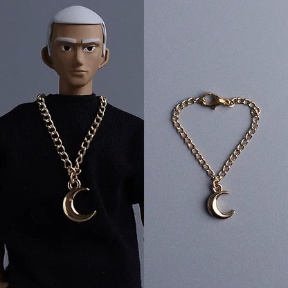 Custom 1/12 Clothing Accessories Chain Necklace for 1/12 scale action figures