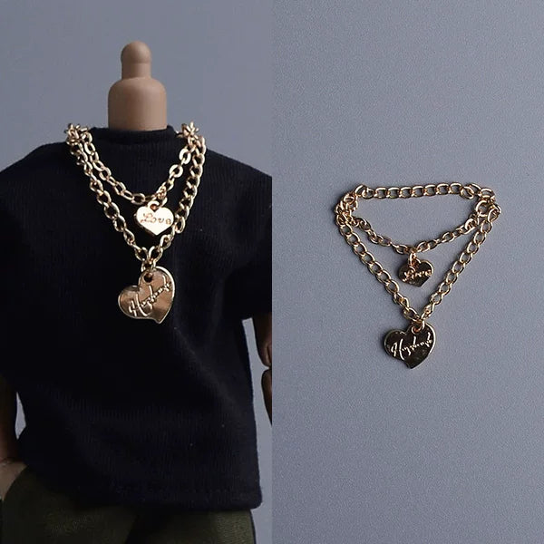 Custom 1/12 Clothing Accessories Chain Necklace for 1/12 scale action figures