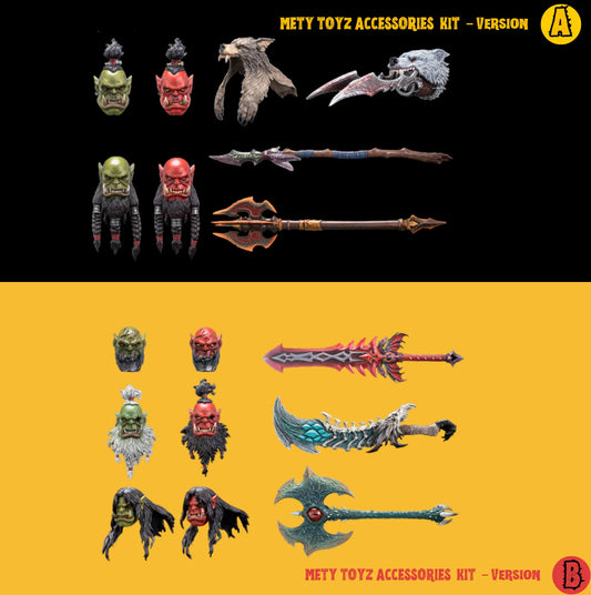 (Pre-Order) Mety Toyz Orc Accessories Kit Version A and B for Mety toyz/Hero toys figures