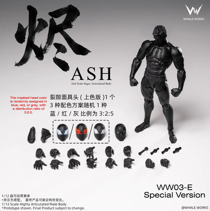 (Pre-Order) Whale Works 1/12 Super Articulated Male Body ASH action figure