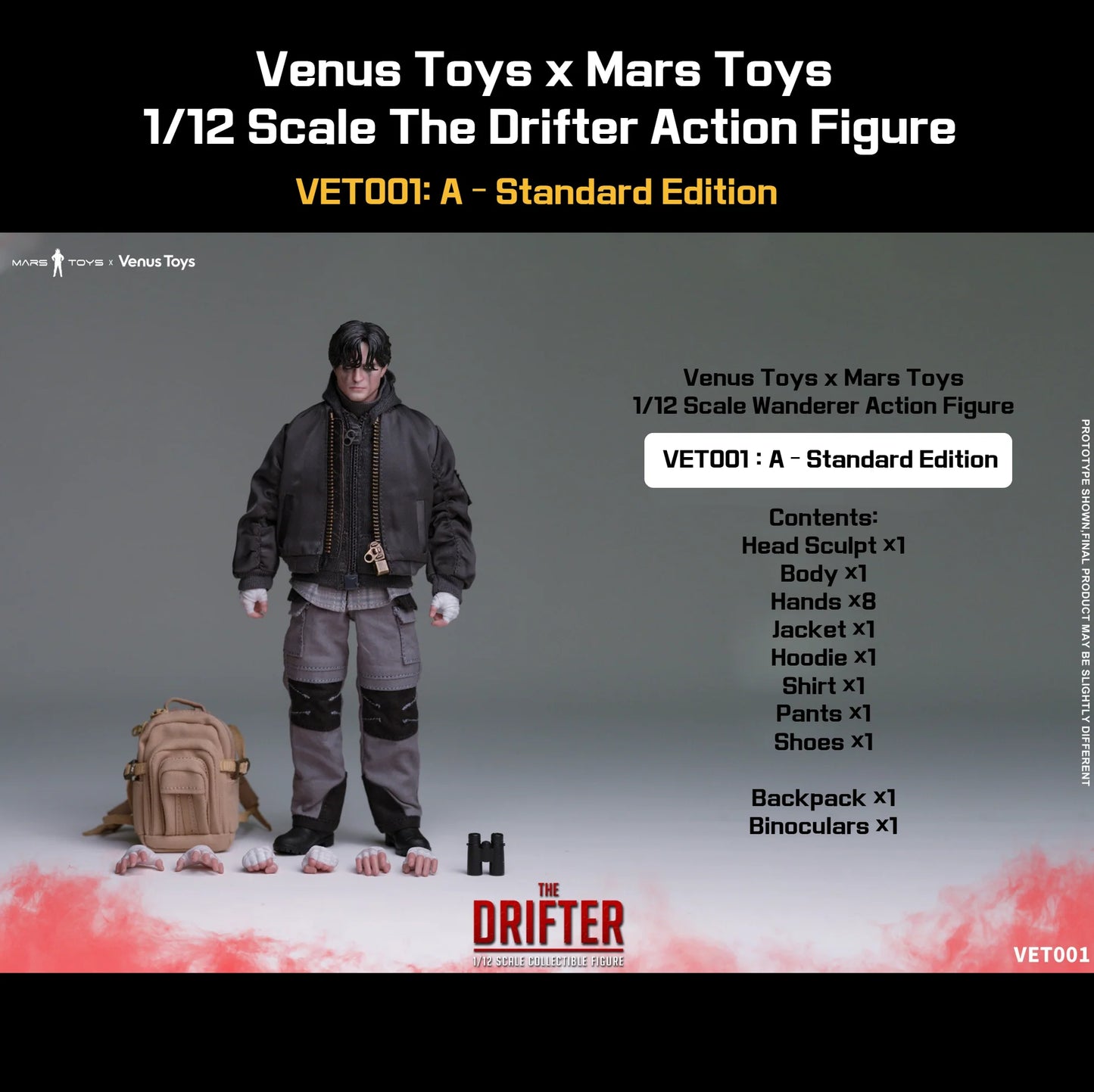 (Pre-Order) Mars Toys x Venus Toys 1/12 The Drifter Standard and Deluxe figure VET001