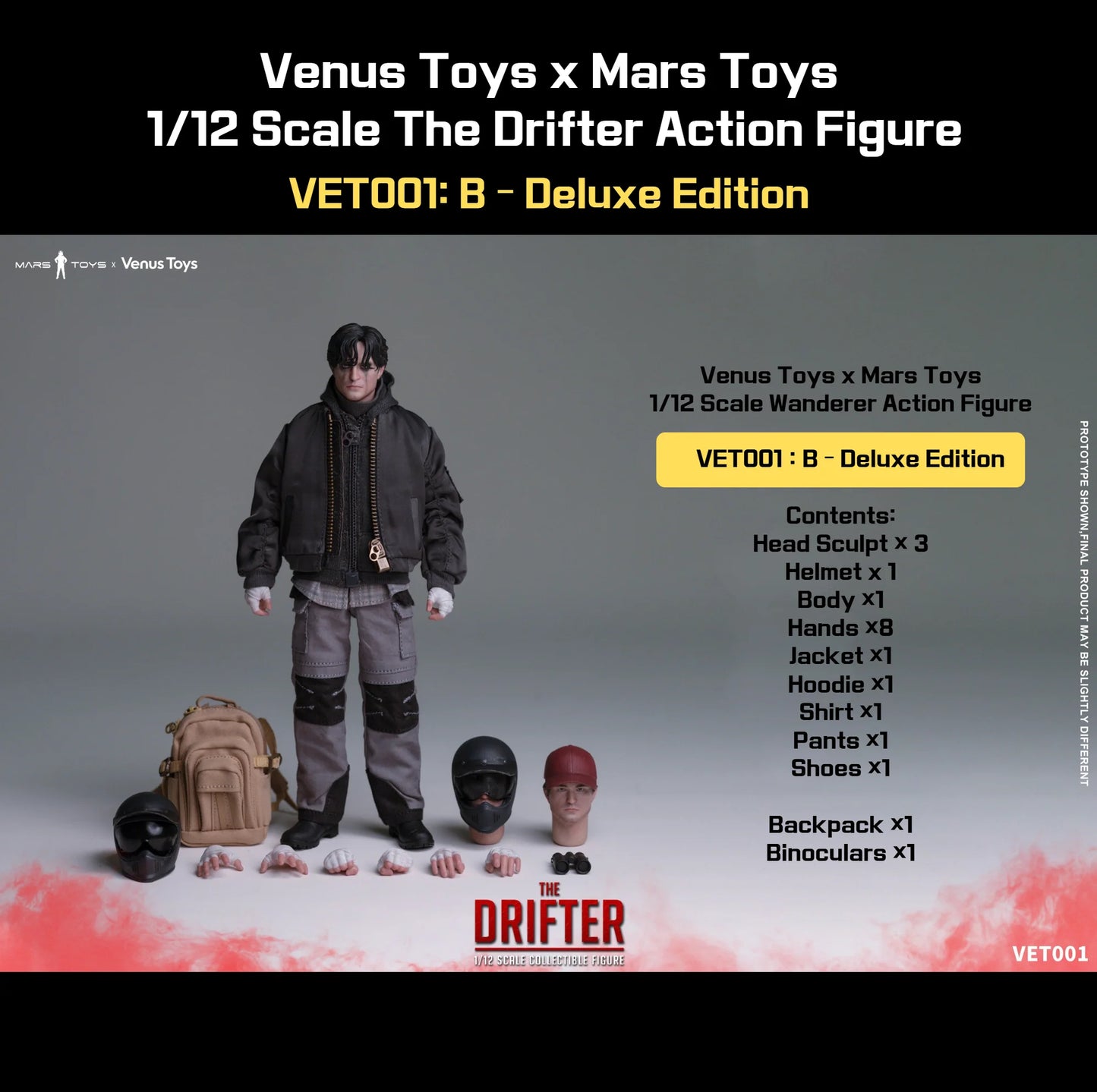 (Pre-Order) Mars Toys x Venus Toys 1/12 The Drifter Standard and Deluxe figure VET001