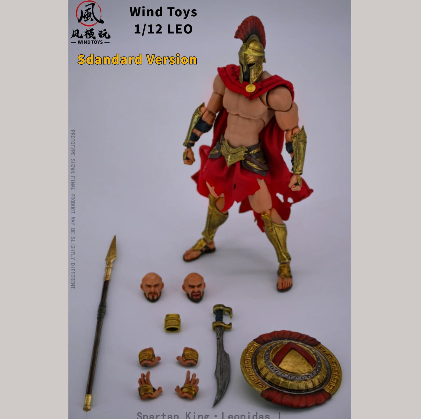 (Pre-Order) Wind Toys 1/12 Spartan King Leonidas FMW004 Standard and Bloodstained Version action figure