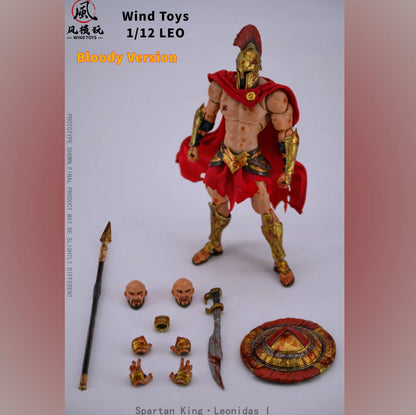 (Pre-Order) Wind Toys 1/12 Spartan King Leonidas FMW004 Standard and Bloodstained Version action figure