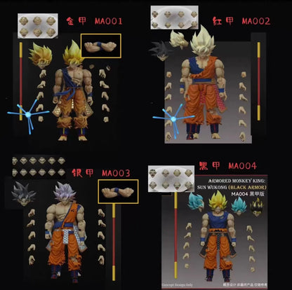 Mythos Anime Studio Wave one Armored Monkey King Sun Wukong Red MA002