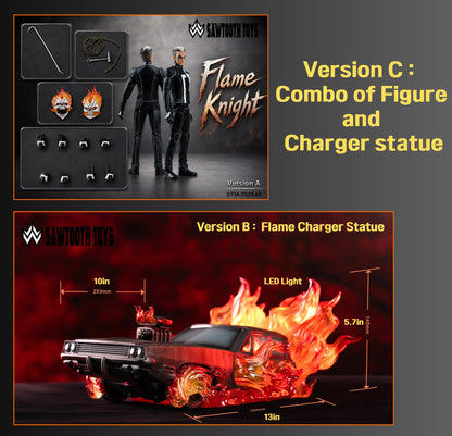 (Pre-Order) Sawtooth Toys 1/12 Flame Knight figure and Charger statue STM20254