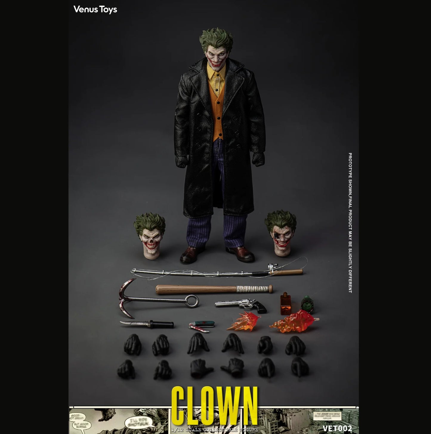(Pre-Order) Venus Toys 1/12 Clown action figure with Preorder Bonus VET002