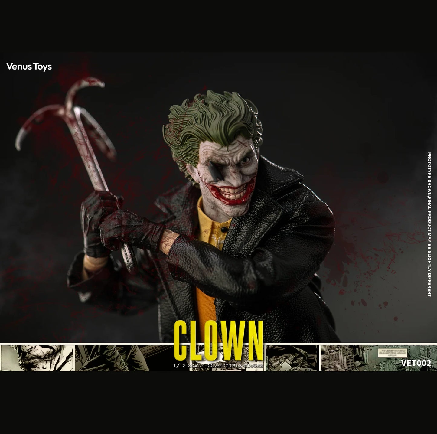(Pre-Order) Venus Toys 1/12 Clown action figure with Preorder Bonus VET002