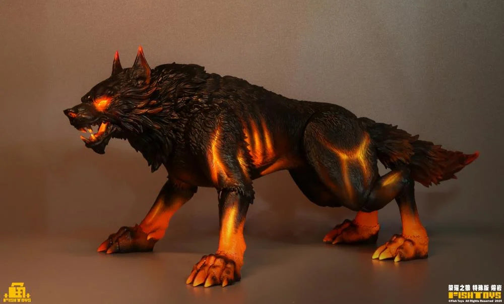 Fish Toys e Wolf of Glory Mount (Lava Armor Special Edition Ver.) 1/12 Scale Action Figure