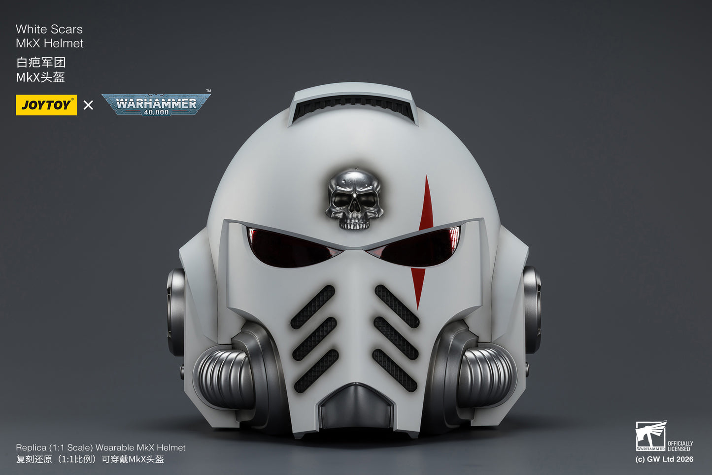 (Pre-Order) Warhammer 40k White Scars MkX Helmet