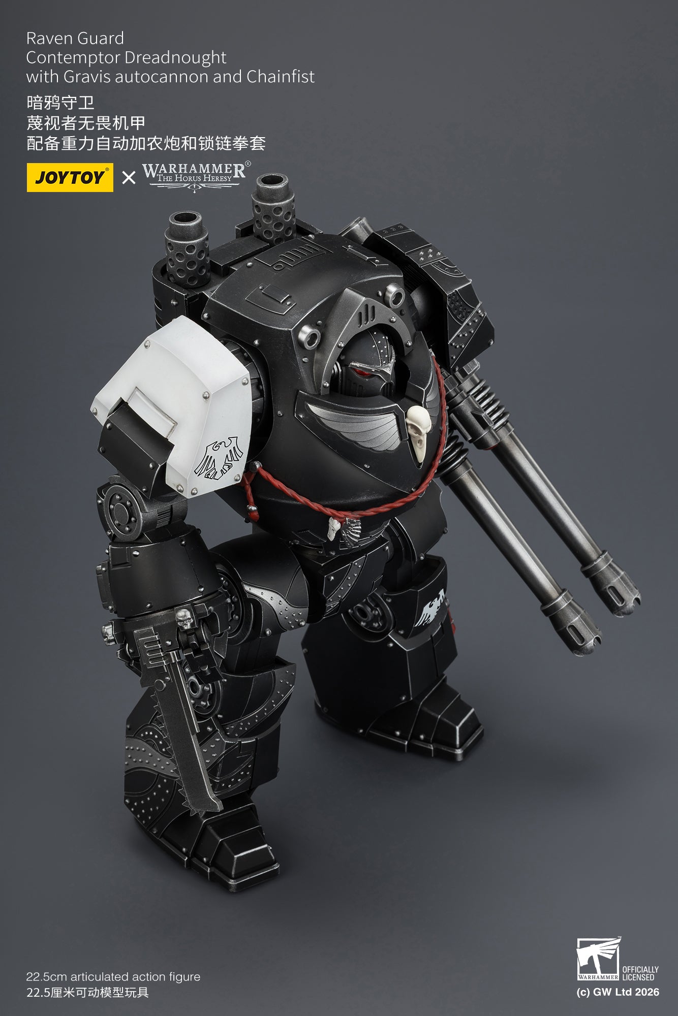 (Pre-Order) Warhammer The Horus Heresy Raven Guard Contemptor Dreadnought with Gravis autocannon and Chainfist