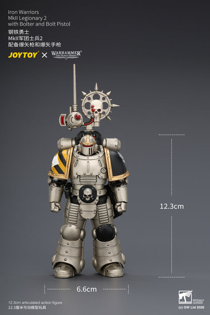 (Pre-Order) Warhammer The Horus Heresy Iron Warriors MkII Legionary 2 with Bolter and Bolt Pistol