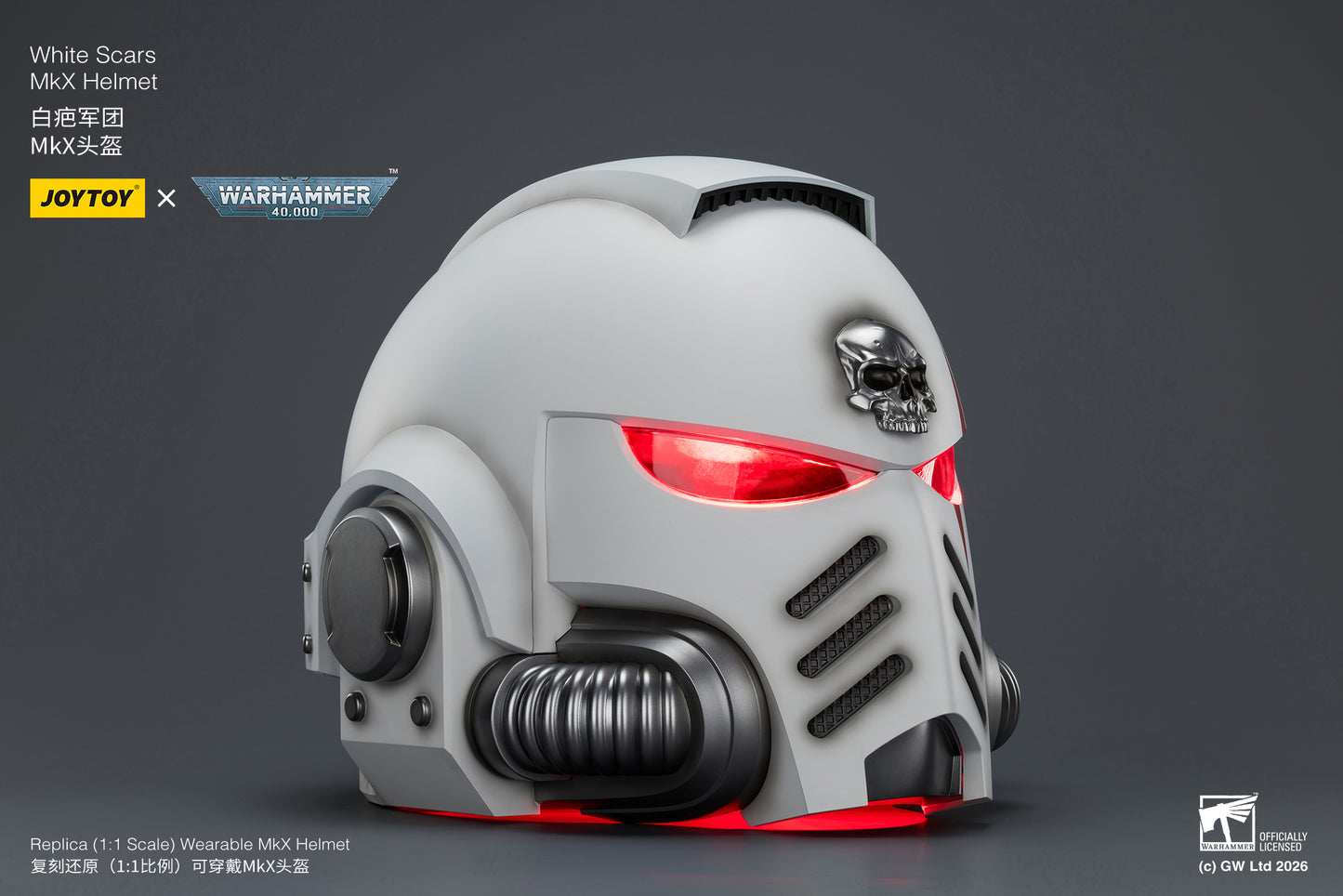 (Pre-Order) Warhammer 40k White Scars MkX Helmet