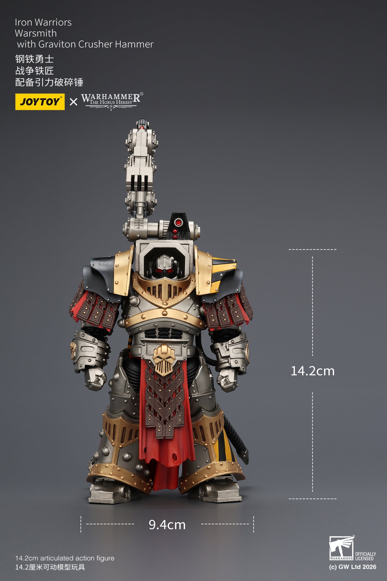(Pre-Order) Warhammer The Horus Heresy Iron Warriors Warsmithwith Graviton Crusher Hammer
