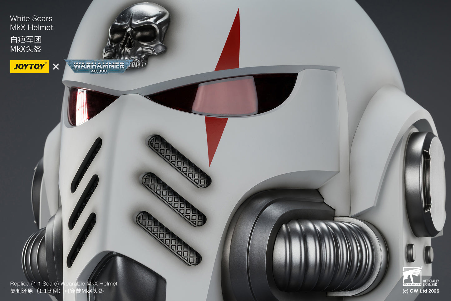 (Pre-Order) Warhammer 40k White Scars MkX Helmet
