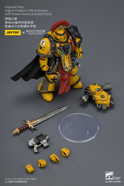 (Pre-Order) Warhammer The Horus Heresy Imperial Fists Legion Praetor in Mk III Armour with Power Sword and Bolt Pistol