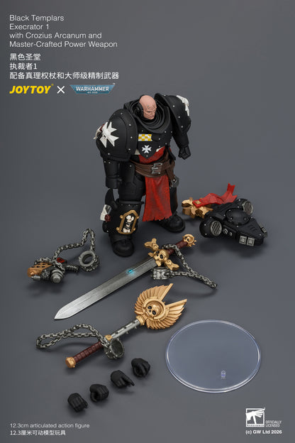 (Pre-Order) Warhammer 40k Black Templars Execrator 1 with Crozius Arcanum and Master-Crafted Power Weapon